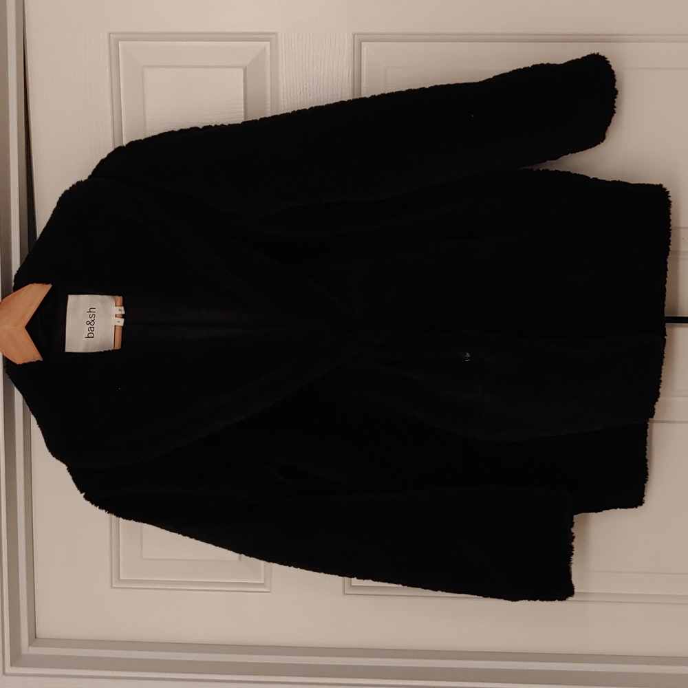 Ba&Sh Manteau Welli Coat Small Black
